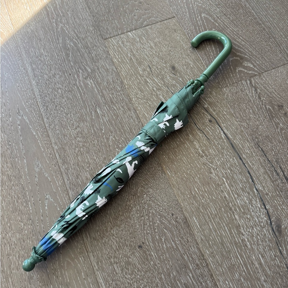 Kids Green and Blue dinosaur Umbrella